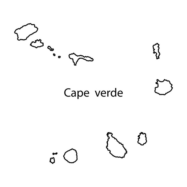 Zöld-foki-szigetek térkép ikon vektor illusztráció szimbólum háttér - Vektor, kép