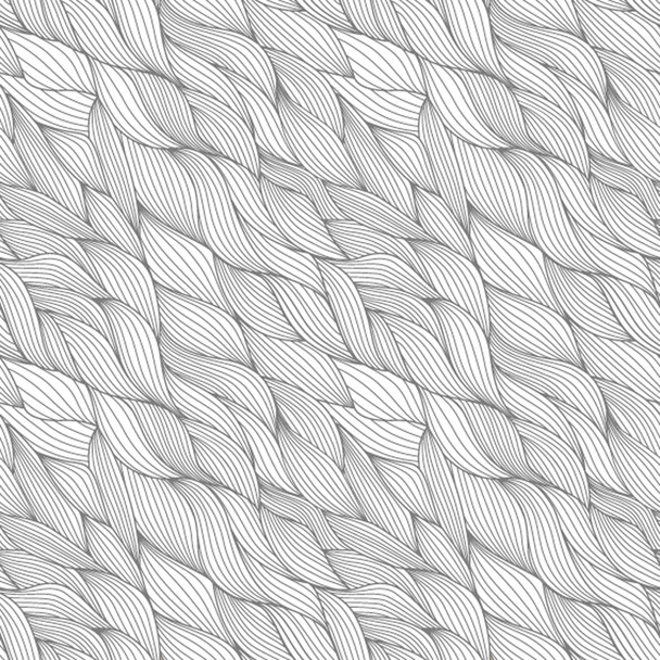 Vector seamless abstract hand-drawn striped pattern - Vector, afbeelding