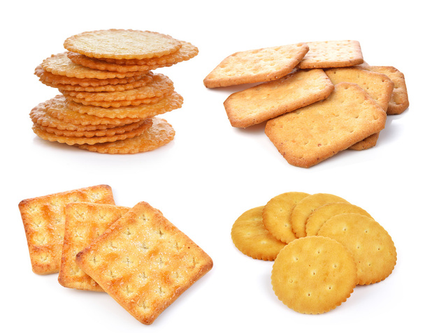 Cracker valkoisella taustalla  - Valokuva, kuva