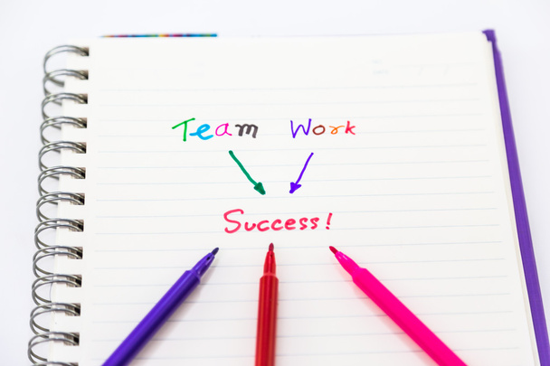 Erfolgswort Teamarbeit  - Foto, Bild