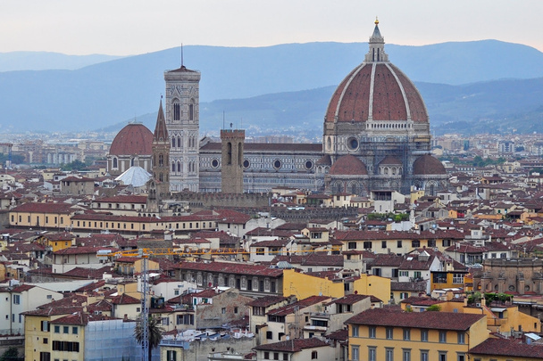 Duomo, Floransa, İtalya gün batımında - Fotoğraf, Görsel
