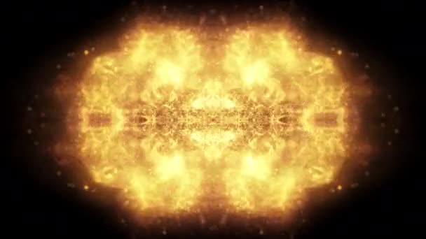 Effekt Abstrakte Explosionseffekt-Animation auf schwarzem Hintergrund - Filmmaterial, Video