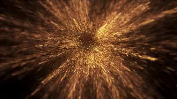 Effekt Abstrakte Explosionsanimation auf schwarzem Hintergrund - Filmmaterial, Video