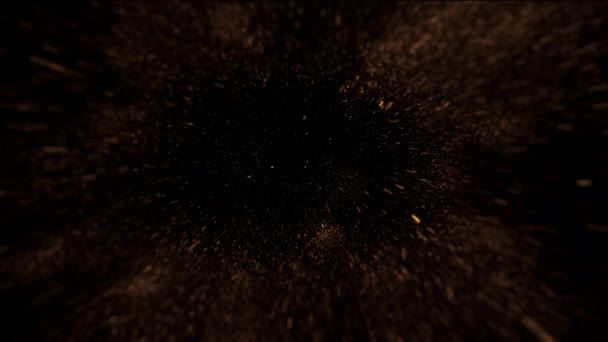 Effekt Abstrakte Explosionsanimation auf schwarzem Hintergrund - Filmmaterial, Video
