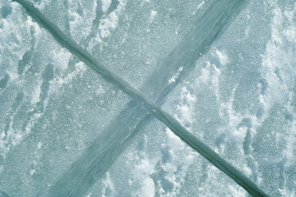 textúra. jég. Fagyasztott jéggel a folyó. - Fotó, kép