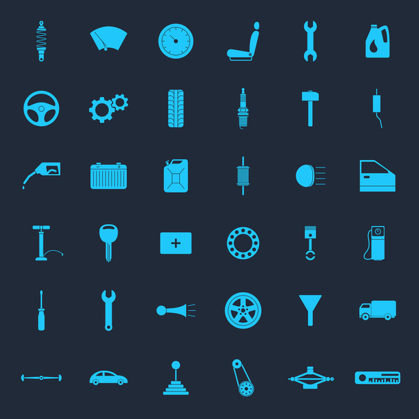 iconos de servicio de coche - Vector, Imagen