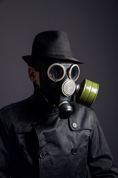 Man in gas mask - Photo, Image