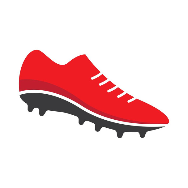 Fußball schuhe logo bilder illustration design - Vektor, Bild