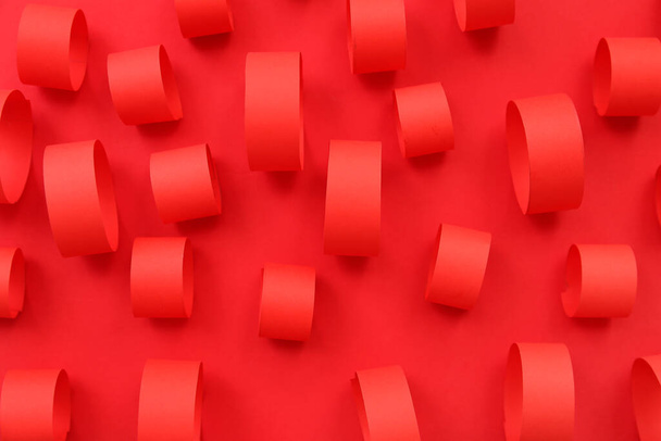 Абстрактний фон червоних паперових кіл - Фото, зображення