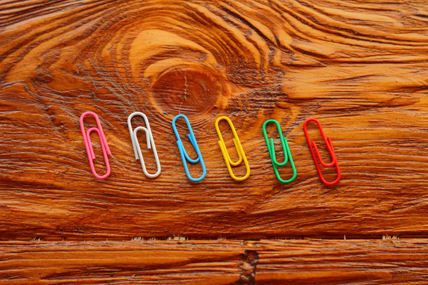 five paper clips - Zdjęcie, obraz