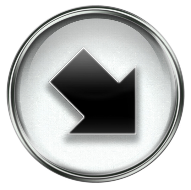 Arrow icon grey - Foto, Imagem