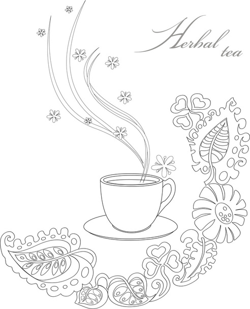 Cup of tea - Wektor, obraz