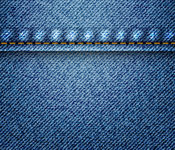 Jeans textuur achtergrond - Vector, afbeelding
