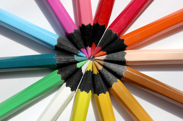 jeu de crayons de couleur - Photo, image