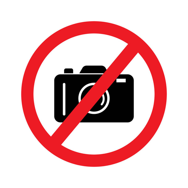 Icono de signo prohibido vectorr ilustración diseño simple - Vector, Imagen