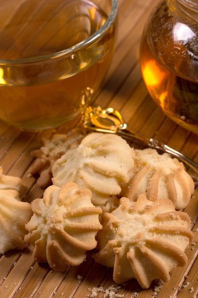 Fresh delicious cookies and tea  - Photo, Image