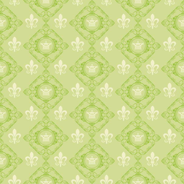 Royal Wallpaper. Seamless pattern. Vector - Vector, Image