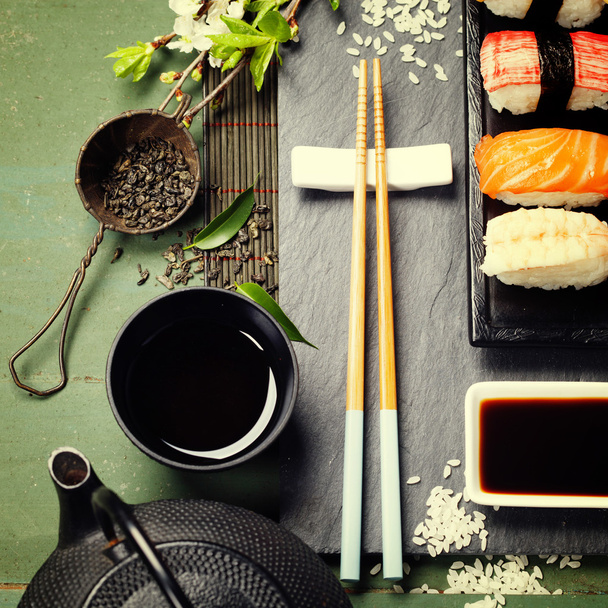 Asian food background - Photo, image