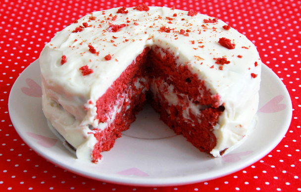 Červený sametový dort - Fotografie, Obrázek