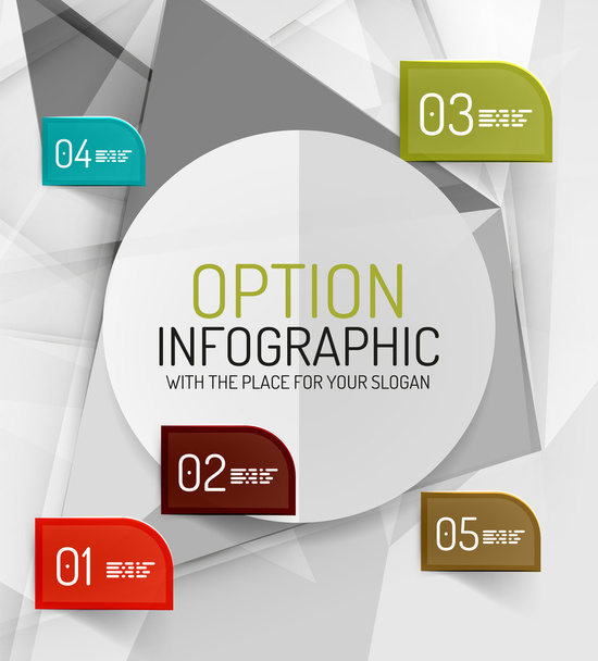 Vector fresh business abstract infographics template - Vector, Image