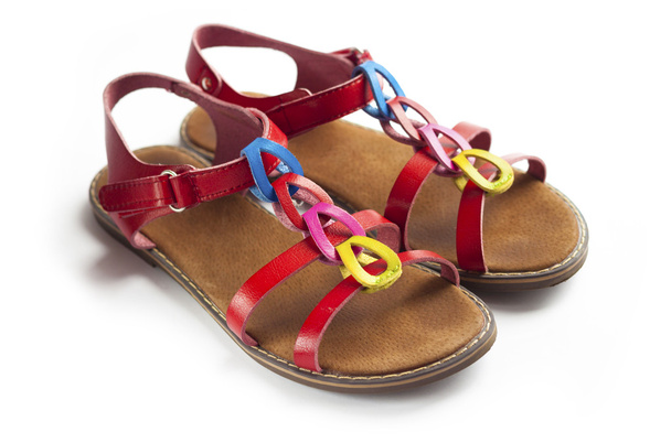 Dvojice barevné ženské sandály - Fotografie, Obrázek