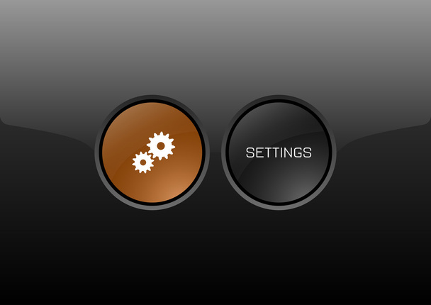 Settings Button - Вектор,изображение