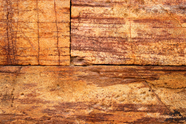 brown stone Empty Abstract Ancient brick wall. Grunge brick wall background. Background of old vintage brick wall. High quality photo - Photo, Image