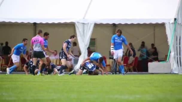 Videoperator filming report of rugby match - Filmati, video