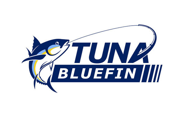 Logo tuńczyka, logo tuńczyka nowoczesna koncepcja - Wektor, obraz