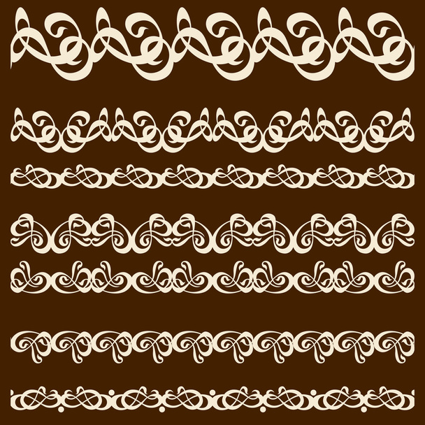Kalligrafie sieraad naadloze - Vector, afbeelding