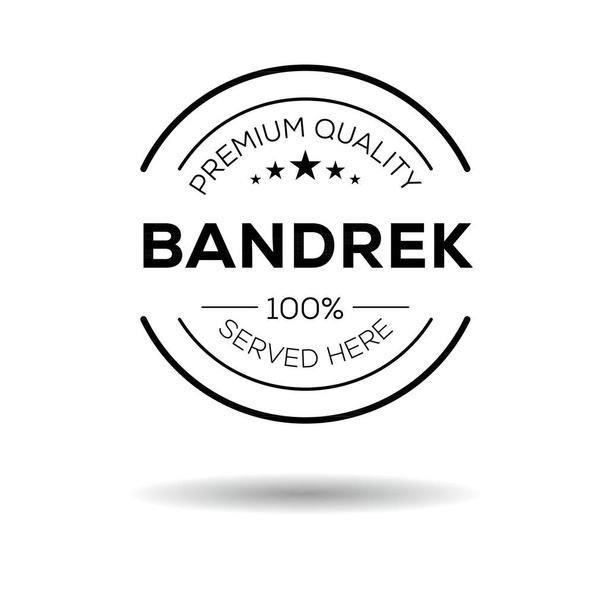 Bandrek Sticker Design, Vektorabbildung. - Vektor, Bild
