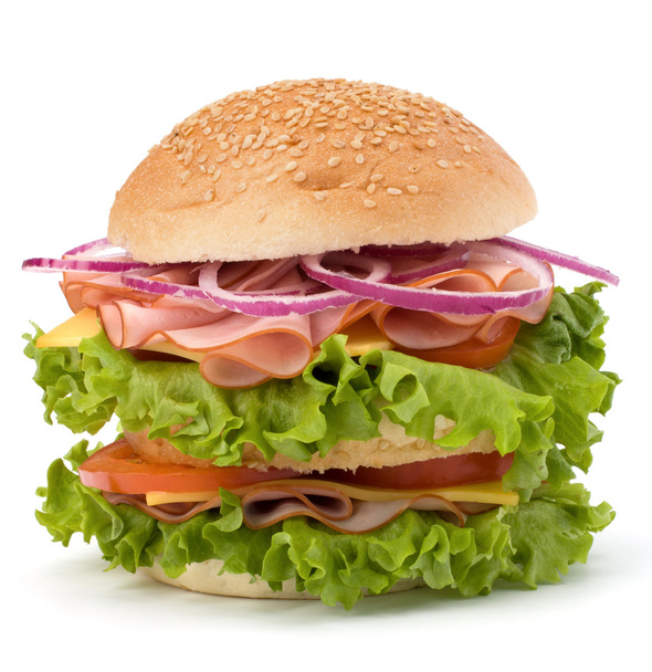Hamburger malbouffe
 - Photo, image