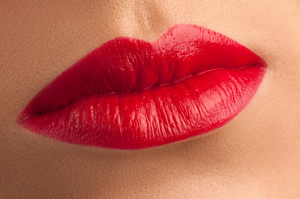 Rote Lippen . - Foto, Bild