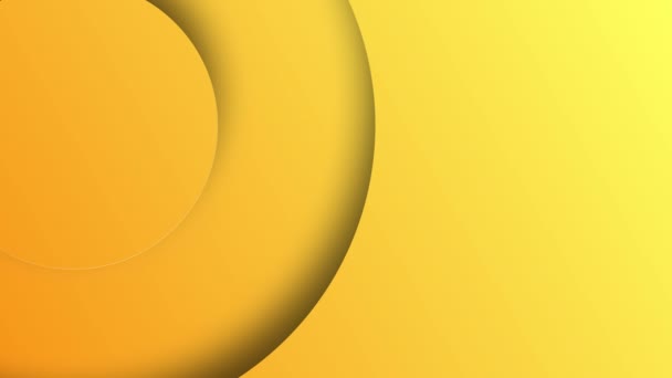 オレンジと黄色の円の抽象的な背景 - 映像、動画