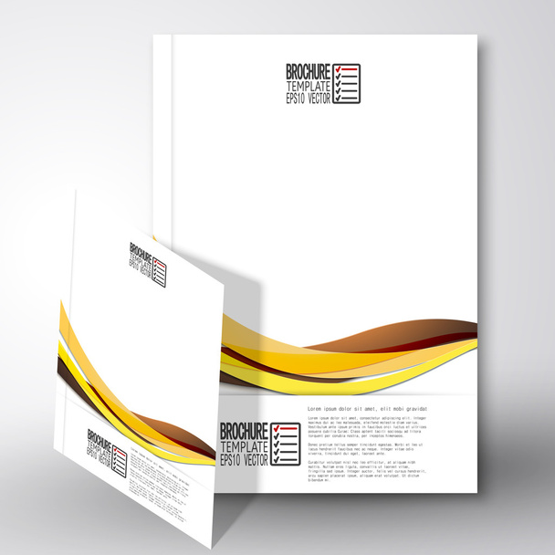 Gekleurde Golf achtergrond. Brochure, flyer of verslag voor het bedrijfsleven, sjabloon vector - Vector, afbeelding
