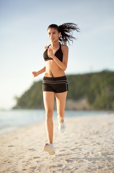 Exercising on the beach - Photo, Image