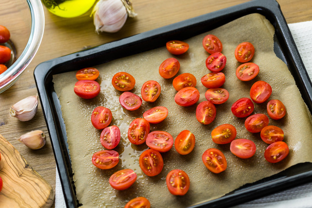 Roasted cherry tomatoes - Foto, Imagen