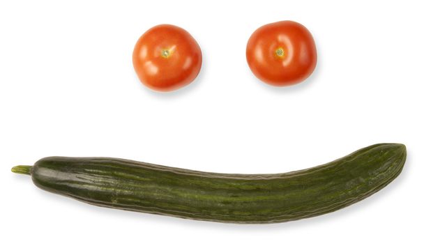 tomatoes and cucumber vegetables  - Фото, зображення