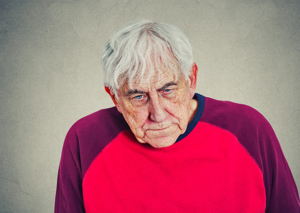 Portrait of an elderly depressed man  - Foto, immagini
