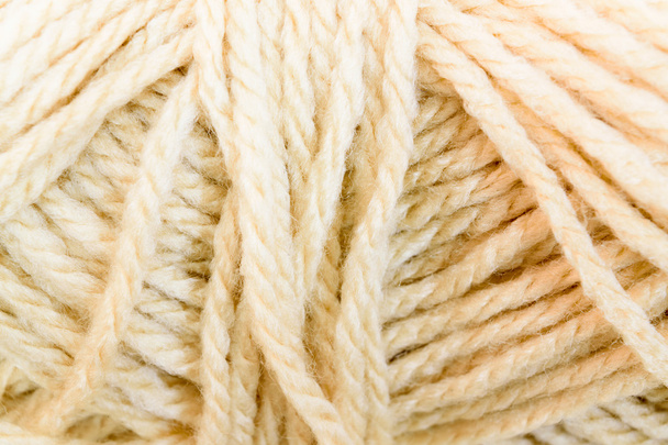 Cream yarn texture - Φωτογραφία, εικόνα