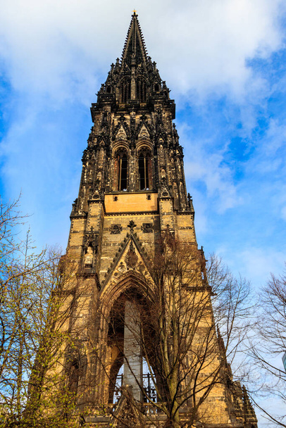 Kościół św. Mikołaja w Hamburgu, Niemcy - Zdjęcie, obraz
