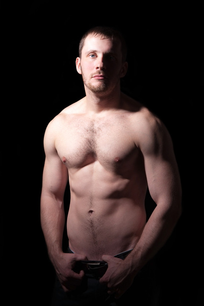 πορτρέτο του shirtless όμορφος άντρας - Φωτογραφία, εικόνα