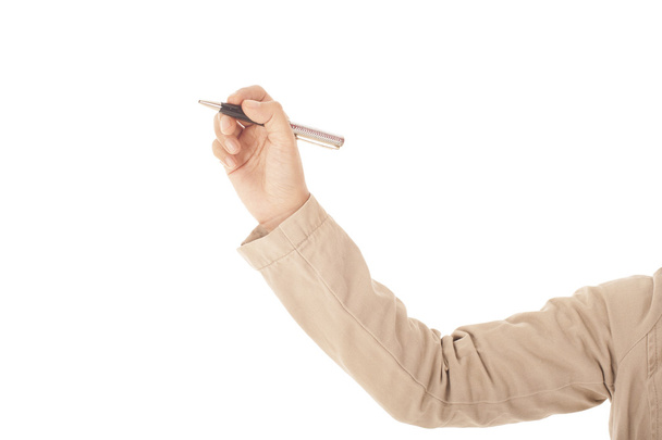 γυναίκα χέρι που κρατά ένα στυλό. - Φωτογραφία, εικόνα