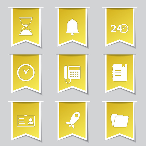 Time Duration Icon Set - Vector, Image