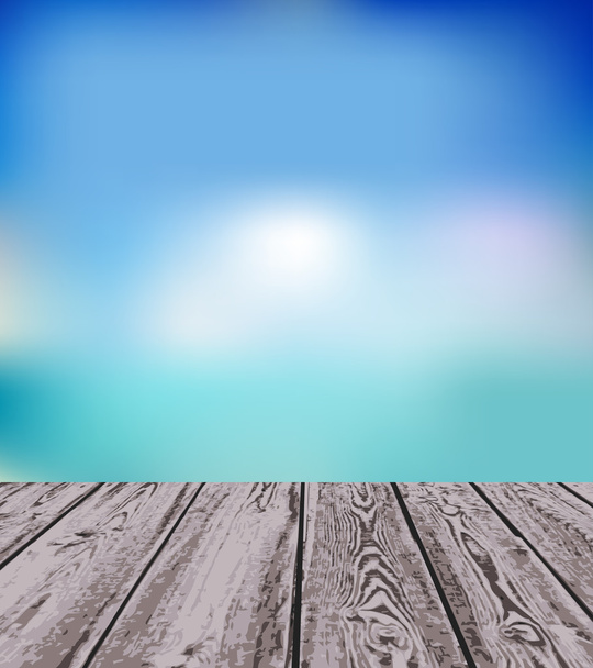 Доски и небо
 - Вектор,изображение