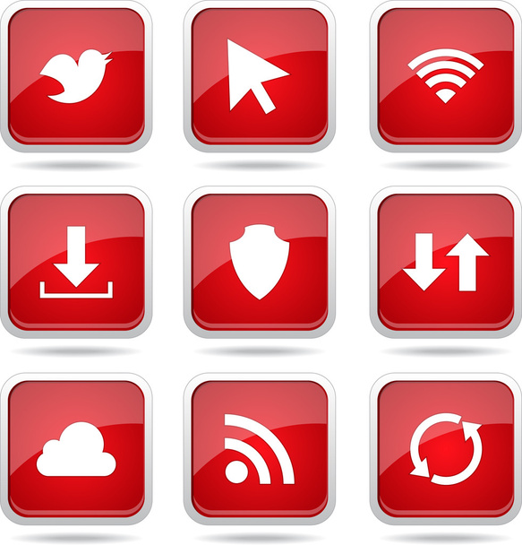 Web Internet Social Icon Set - Вектор, зображення