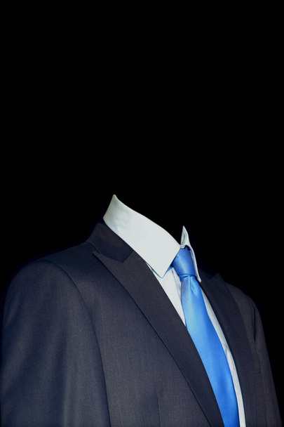 κομψό μπλε κοστούμι - Φωτογραφία, εικόνα
