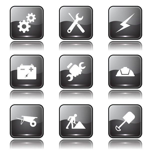 Construction Tools Icon Set - ベクター画像