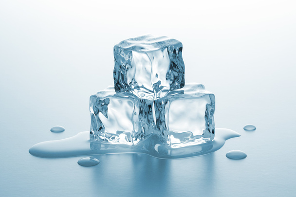 smeltende ijsblokjes - Foto, afbeelding