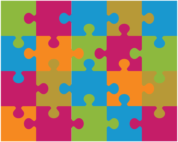 Puzzle colorato lucido
 - Vettoriali, immagini